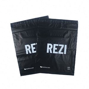 100% <b>Compostable</b> Black Mailer <b>Bag</b> Custom logo Strong Adhesive Sealing Waterproof Shipping <b>Bags</b> Eco-friendly Express <b>Bag</b> - Product Image 1