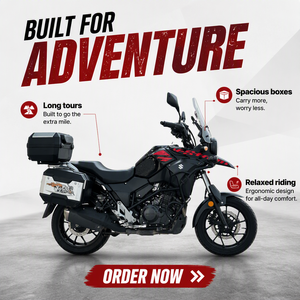 Motocicleta de Turismo de Aventura Suzuki DL250 de 250cc Usada, Bicicleta de Calle con Dos Cilindros y EFI para Larga Distancia, Motos a Gasolina - Product Image 4
