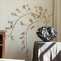Vas Bunga Kering Bentuk Tidak Beraturan Bergaya Wabi-sabi, Mini, Resin, Lukisan Tangan Artistik, Wadah Bunga untuk Pajangan Apartemen