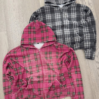 Sweat à capuche zippé réversible personnalisé pour homme, broderie gothique, imprimé éclaboussures, double usage, streetwear, 100% coton