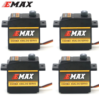 Servomoteur analogique micro en métal EMAX officiel ES09MA à double roulement, spécifiquement conçu pour les hélices de voilure de voitures RC et d'hélicoptères Trex 450, pièces de bricolage