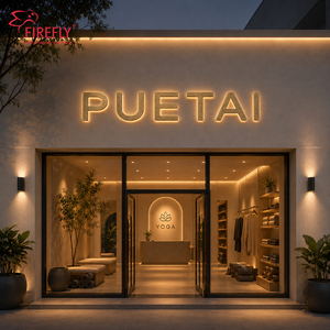 Letras 3D Personalizadas de Acero Inoxidable con Retroiluminación LED, Letras de Canal Iluminadas para Montaje en Pared Exterior, Letrero Comercial - Product Image 1