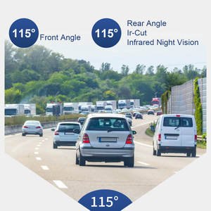 2 máy ảnh Dash Cam 2 kênh lái xe Ghi <span class=keywords><strong>Video</strong></span> 4G DVR Xe Xe máy ảnh Kit cho GPS Wifi tự động xe - Product Image 4