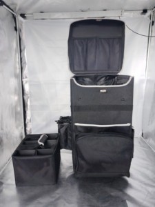 Heavy-Duty tiện ích di động giỏ hàng vệ sinh làm sạch túi với <span class=keywords><strong>Wheelie</strong></span> di động khách sạn gói Xe đẩy công cụ tàu sân bay - Product Image 3