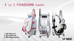 מכשיר רב תכליתי להסרת שיער בטכנולוגיית <span class=keywords><strong>IPL</strong></span>, הסרת קעקועים בלייזר פיקושניות, פילינג, ומתיחת עור בטכנולוגיית <span class=keywords><strong>RF</strong></span> דגם LF-665C - Product Image 2
