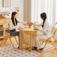 Table basse ronde moderne en bambou écologique pour salon, vente en gros, mobilier domestique