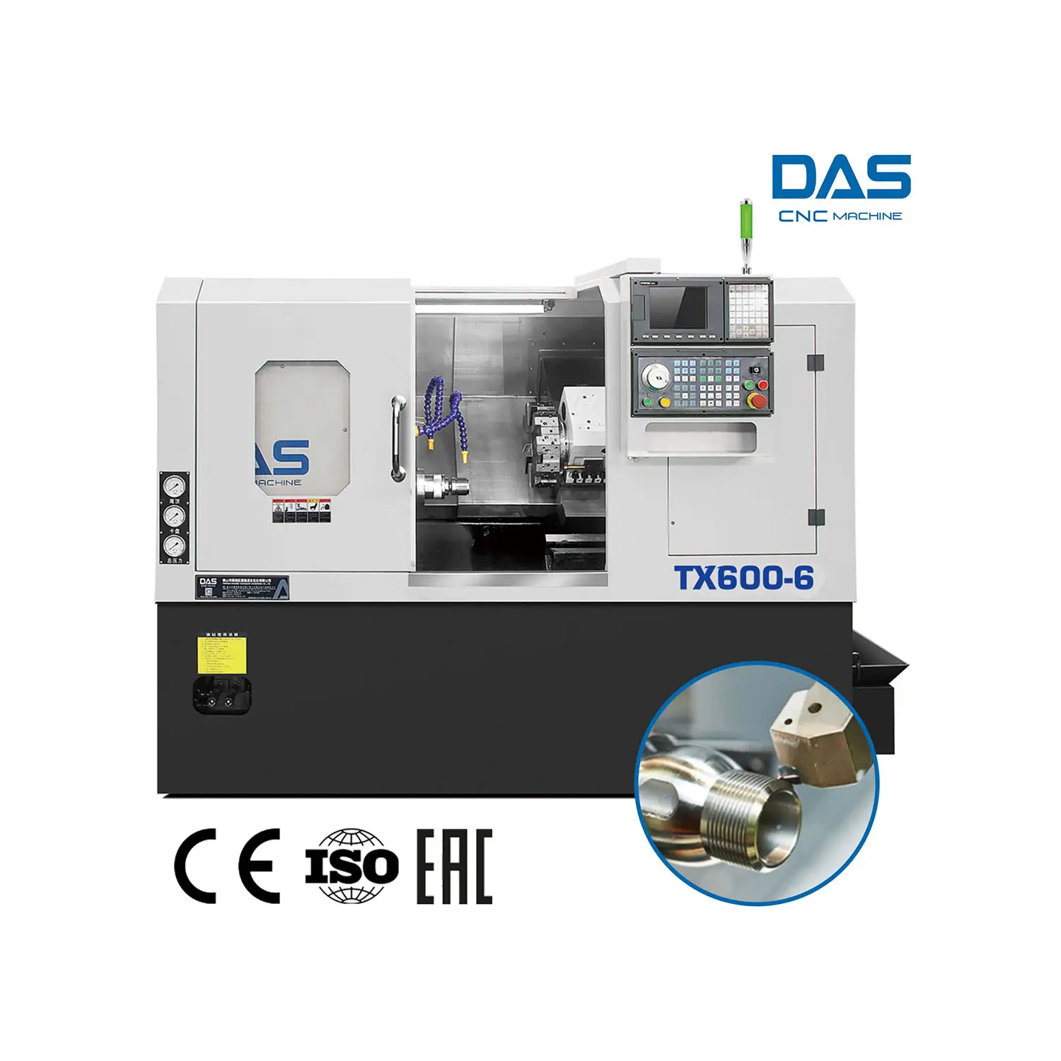TX600-6 Servo Turret Series CNC Machine Higher Accuracy Slant Bed CNC Lathe