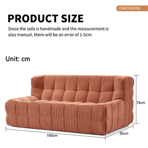 Nouveau Bestseller : <span class=keywords><strong>Canapé</strong></span> Double Compressé Doux et Confortable en Boîte pour Hôtels, Appartements et Salons - Product Image 4