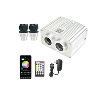 Bonne qualité Blue Tooth App Control 12W RGBW LED fibre optique étoile plafond fibre optique voiture lumière ambiante Kit