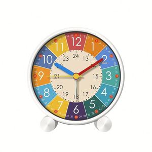 Reloj Despertador <span class=keywords><strong>de</strong></span> Escritorio Silencioso con Diseño <span class=keywords><strong>de</strong></span> Dibujos Animados para Estudiantes, Reloj Despertador para Niños para Dormitorio, Sala <span class=keywords><strong>de</strong></span> Estar, Relojes Digitales y Analógicos - Product Image 1