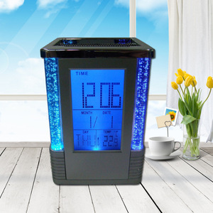 Regalos Publicitarios Creativos, Portalápices Promocional de Plástico con Reloj Despertador Electrónico y Calendario Perpetuo - Product Image 1