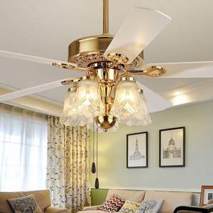 Ventilador de Techo <span class=keywords><strong>con</strong></span> Luz para Comedor, Estilo Europeo de Lujo, <span class=keywords><strong>con</strong></span> Control Remoto, Nuevo Diseño, 6 Velocidades, Regulable - Product Image 4