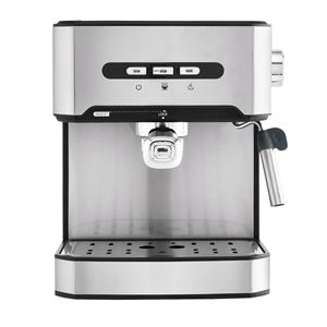 Machine à expresso semi-automatique 1,6 L 800 W en acier inoxydable avec mousseur à lait pour la maison et le bureau - Product Image 2