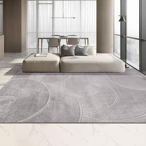 Alfombra Moderna de Lujo para Sala de Estar, Dormitorio, Sofá o Mesa de Centro, Rectangular, con Patrón Geométrico, Resistente a las Manchas - Product Image 1