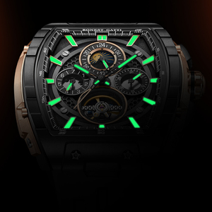Bonest Gatti Trending Hollow Tourbillon Men's Watch Multifunctional <strong>Chronograph</strong> Luminous Waterproof <strong>Automatic</strong> Mechanical BG5005 - Product Image 5