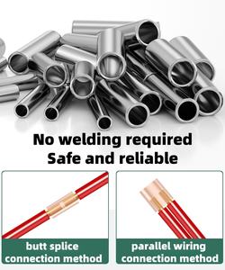 Bornes de câblage en aluminium pressées à froid CNXI GL-G, fabrication directe, 10-630 mm², protection des fils, embouts de câbles, cosses à sertir - Product Image 4