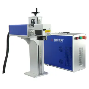 Small size fiber laser marking machine engraving system for button bottle printer laser etching hot sale 20W 30W 50W AOHUA LASER
