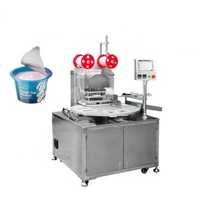 Quay sữa chua cốc nhựa làm đầy và niêm phong máy cho mứt và Thạch tự động ngâm nước sốt ly Filler niêm phong máy - Product Image 1