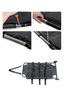 동물 구조 들것 공장 직접 알루미늄 합금 프레임 애완 동물 병원을위한 접이식 경량 디자인 - Product Image 2