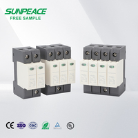 DC SPD 1000V 2P 3P 4P 20KA 40kA T2 Double pôle solaire PV dispositif de protection contre les surtensions 20KA 40kA T2 solaire PV DC dispositifs de protection contre les surtensions