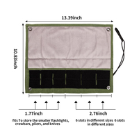 Couteau de poche pochette d'affichage 6 fentes organisateur de stockage pliant petits couteaux rouleau Collection protecteur