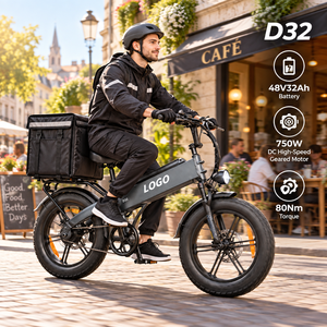 Bicicleta Eléctrica de Carga D32 al por Mayor, 48V32Ah, Carga de 200kg, Torque de 80N·m, Fábrica OEM para Repartidores - Product Image 1