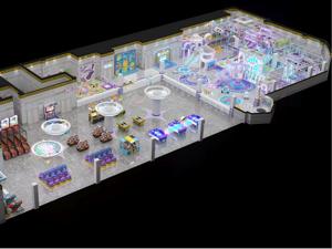 Çocuklar İçin Kapalı Oyun Alanı Merkezi Çocuk Oyun Ekipmanları Kaydıraklı Kombinasyon Yumuşak Oyun Alanı - Product Image 2