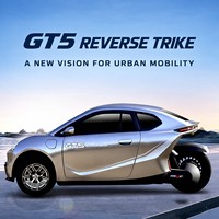 GT5 Tricycle Électrique à Propulsion Arrière, Batterie Lithium-Ion, Adapté aux Personnes Âgées, Carrosserie Fermée, Conforme aux Normes EEC/GCC