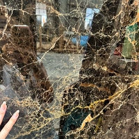 Losas y Azulejos de Mármol Emperador Oscuro Natural, Mármol Marrón Premium con Vetas Blancas para Pisos, Baños, Muebles de Baño y Paredes Decorativas