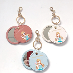 Wholesale Luxury Designer Pocket Makeup Mirror Custom Logo Small Round Mirror for Promotions