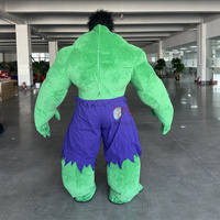 Superventas Unisex inflable adulto personaje de dibujos animados Cosplay Hulk Monsters Inc mascota disfraz dibujado a mano actividades publicitarias