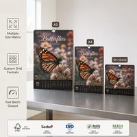 Bnetu Usine En Gros Personnalisé Numérique Imprimé Papier Calendrier De Bureau 2027 Morandi Palette De Couleurs Mini Taille Planificateur Mensuel pour