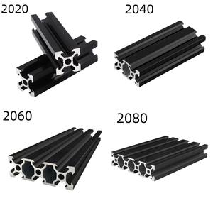 Profil Aluminium Ekstrusi Hitam Grosir V-Slot / T-Slot Bar 2020 2040 4080 2060 - Product Image 4