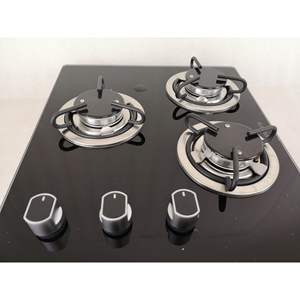 Estufa de Gas de Acero Inoxidable con Vidrio Templado GR-B008 para Autocaravanas, 420*370*70 mm, Accesorio para Estufa de Camping - Product Image 2