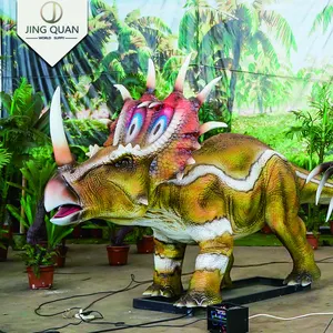 Styracosaurus mô phỏng công viên giải trí Jurassic spinosaurus Robot khủng long trang phục múa rối khủng long mặt hàng để bán novie Robot