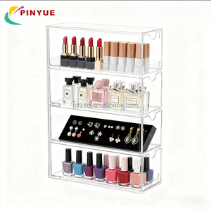 กล่องอะคริลิคใสขนาดเล็กสำหรับใส่เครื่องประดับ พร้อมฝาปิด ไฟ LED ปรับสีได้ ใช้จัดแสดงของขวัญ - Product Image 6