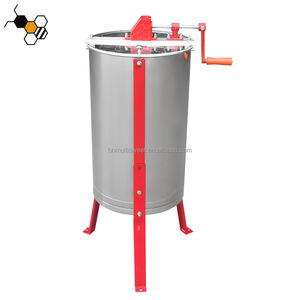 เครื่องสกัดน้ำผึ้งแบบแมนนวล 2 โครง ทำจากสแตนเลส พร้อมขาตั้งยาว - Product Image 2