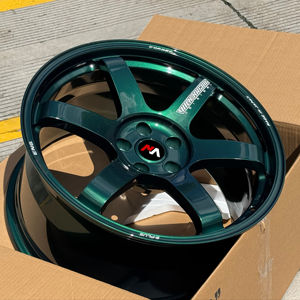 ล้อ Volk Racing TE37 <span class=keywords><strong>Te</strong></span> <span class=keywords><strong>37</strong></span> Saga Racing สีเขียว <span class=keywords><strong>SL</strong></span> 5x100 5x112 5x120 5x114.3 17 17x9 18x9 5x38 18x11 สำหรับรถยนต์ Brz GR86 FK8 S2000 - Product Image 3