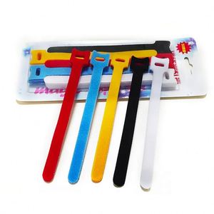 Attaches-câbles colorées double face auto-agrippantes, réutilisables, avec logo imprimé - Product Image 1