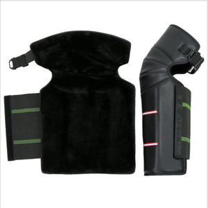 Genouillères en PU avec fourrure artificielle pour la chaleur, pour la conduite hivernale, moto, vélo électrique, adulte, unisexe, taille unique - Product Image 1