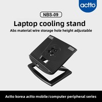 Support de refroidissement ergonomique pour ordinateur portable Tornado NBS-09 avec ventilateur actif, design pliable et réglable, conception brevetée, moule privé, accessoire périphérique