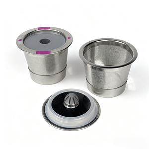 Tái Sử Dụng Thép Không Gỉ FDA Tiêu Chuẩn An Toàn Silicone Cà Phê Pod Lọc Lỗ Duy Nhất Cà Phê Capsule <span class=keywords><strong>K</strong></span> <span class=keywords><strong>Cup</strong></span> Cho Keurig Máy Pha Cà Phê - Product Image 1