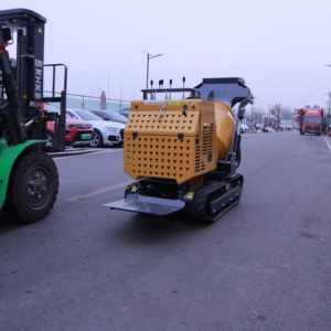 Mini-Raupenbetonmischer Mörtelmischmaschine Kettenbetriebener Zementmischer - Product Image 3