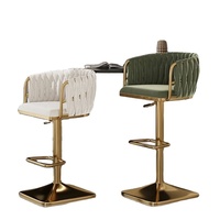 Stuhl Bar Metall Theke Nordic Swivel Moderne Wohn möbel Set Hoch Holz Samt Küche Leder Gold Luxus Hocker Stuhl Bar