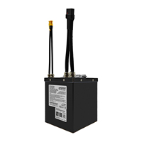 Batterie au lithium AMORGE 13S7P 48V 28AH 210A avec boîtier métallique pour vélo électrique