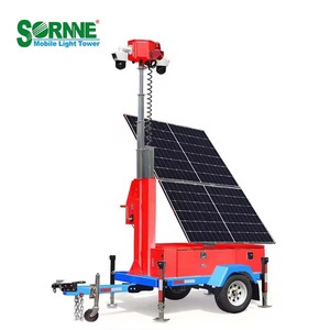 Di động CCTV Trailer giám sát an ninh máy ảnh năng lượng mặt trời Powered ngoài trời <span class=keywords><strong>Camera</strong></span> An Ninh 7/9 mét mast Hướng dẫn sử dụng/điện tử CCTV năng lượng mặt trời - Product Image 6