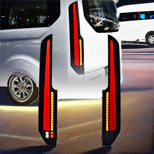 Ensemble de feux arrière pour <span class=keywords><strong>Ford</strong></span> <span class=keywords><strong>Transit</strong></span> Tourneo Custom V362 2016+ – Amélioration avec clignotants dynamiques, feux de recul, de frein et de stop – Plug & Play - Product Image 1