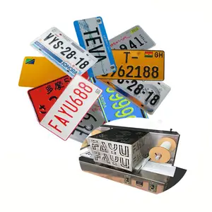 Placas de Matrícula de Automóviles para Licitaciones Gubernamentales, Placas de Matrícula de Aluminio - Product Image 1