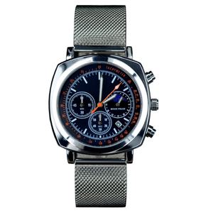 Reloj de Pulsera Personalizado al por Mayor de Fábrica, Relojes de Cuarzo para Hombre, Reloj de Negocios Multifuncional de Aleación de Acero Inoxidable para Hombre - Product Image 1