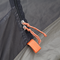 Moustiquaire de camping portable imperméable en toile de coton, pliable facilement, monocouche, pour 2 personnes, été
